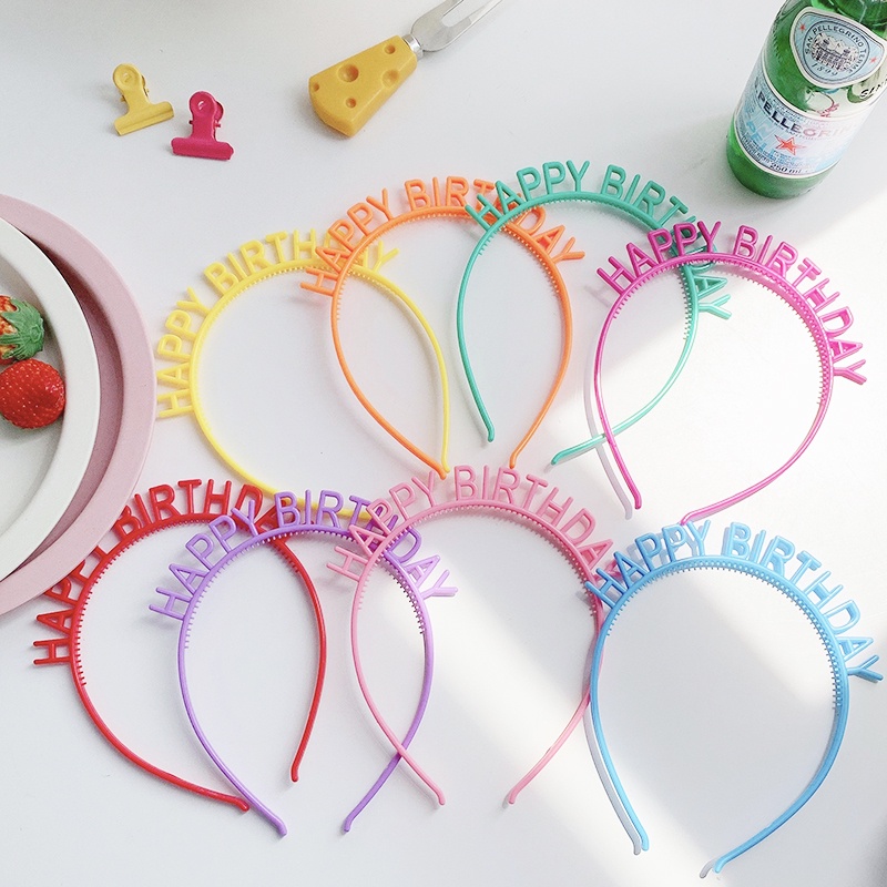 Băng Đô Hình Bánh Kem Sinh Nhật Phong Cách Hàn Quốc