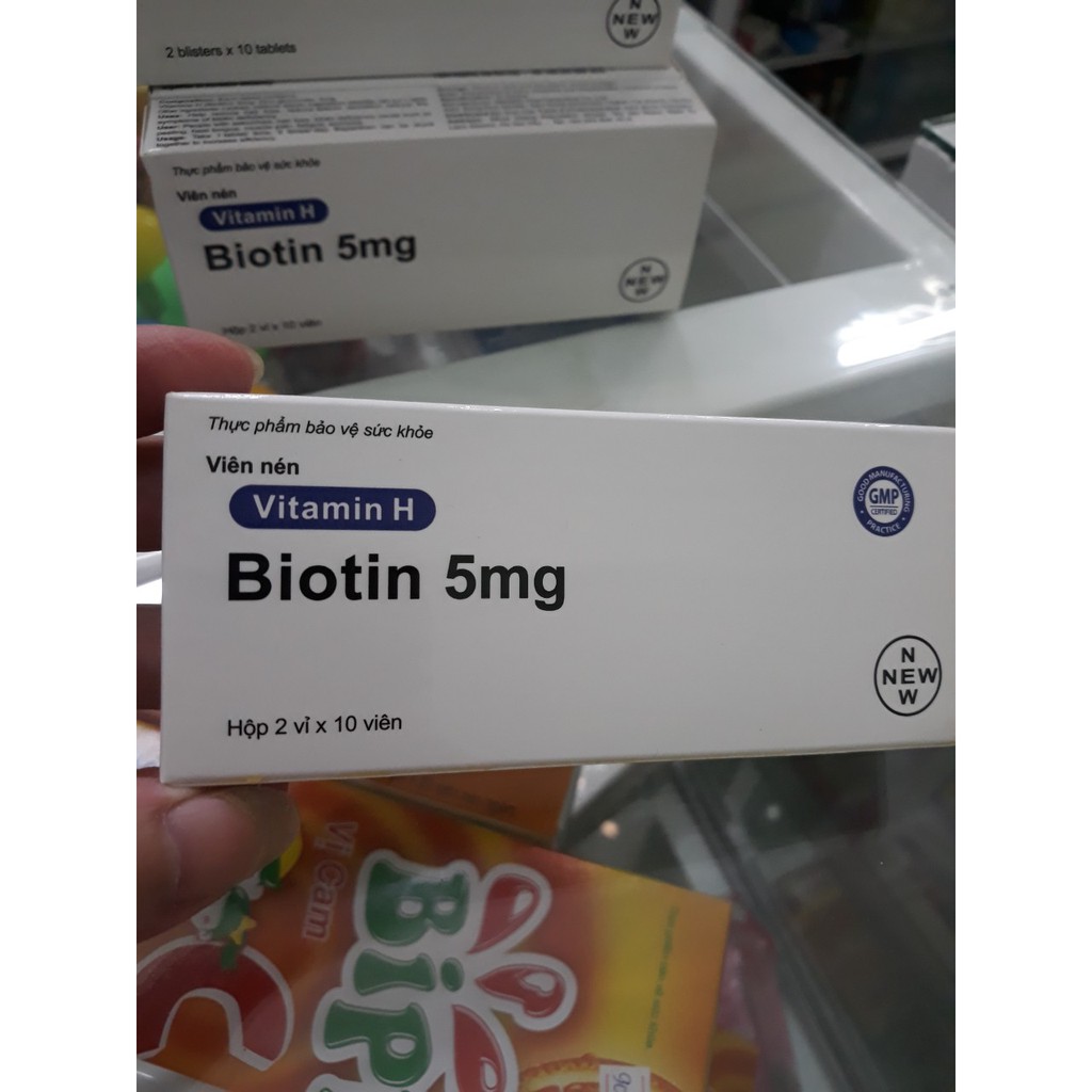 TPBVSK Vitamin H - Biotin 5mg hộp 20 viên