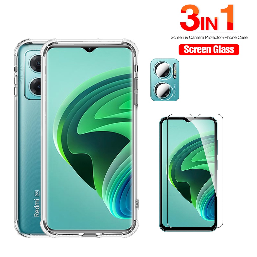Ốp Điện Thoại Kính Cường Lực 3 Trong 1 Chống Sốc Cho Xiaomi Redmi Note 11E 11 E Note11E