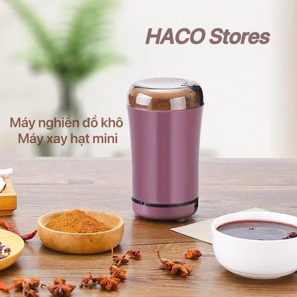 Máy nghiền đồ khô - Máy xay cầm tay mini đa năng tiện lợi, xay các loại hạt, ngũ cốc cafe, gạo nếp siêu tốc siêu mịn