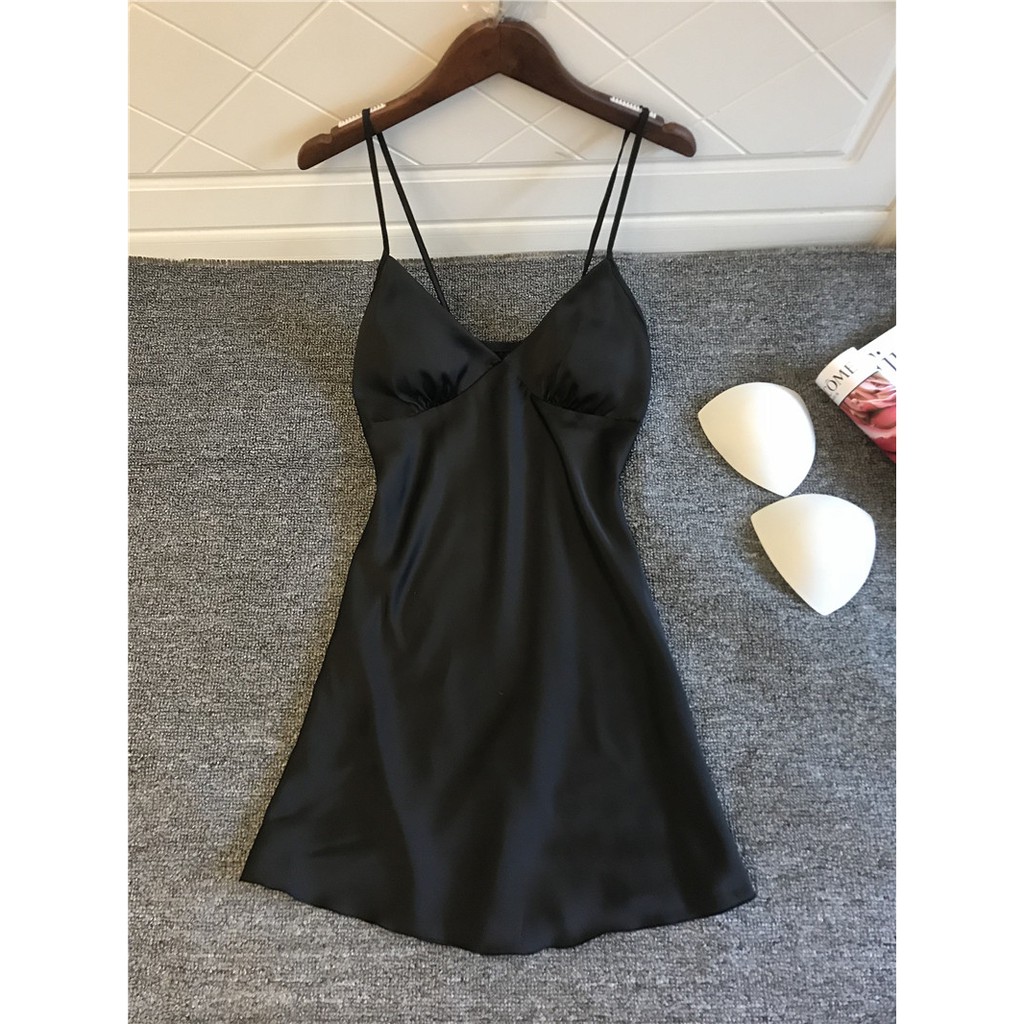 Váy ngủ không họa tiết vải lụa trơn mẫu hot nhất ( Best seller) | BigBuy360 - bigbuy360.vn