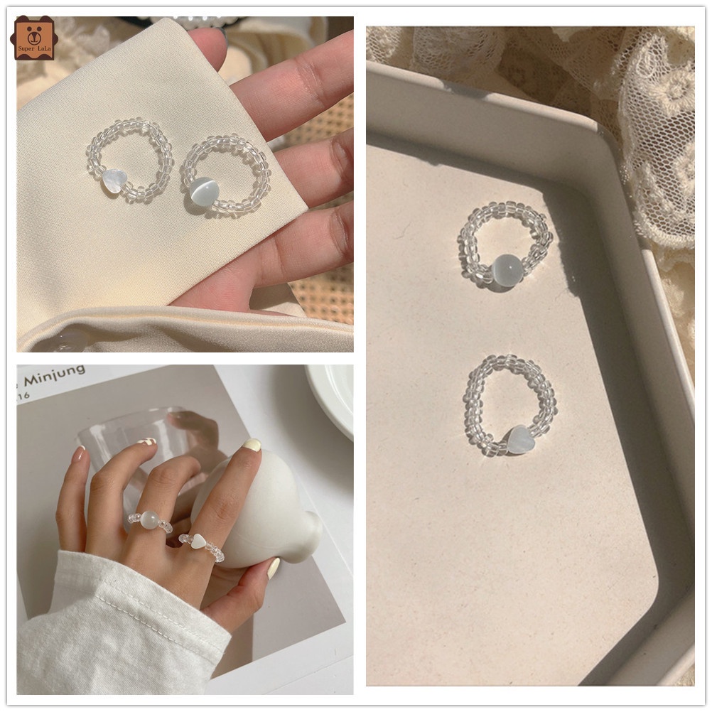 Nhẫn đeo ngón tay thiết kế đàn hồi điều chỉnh được kích thước thời trang