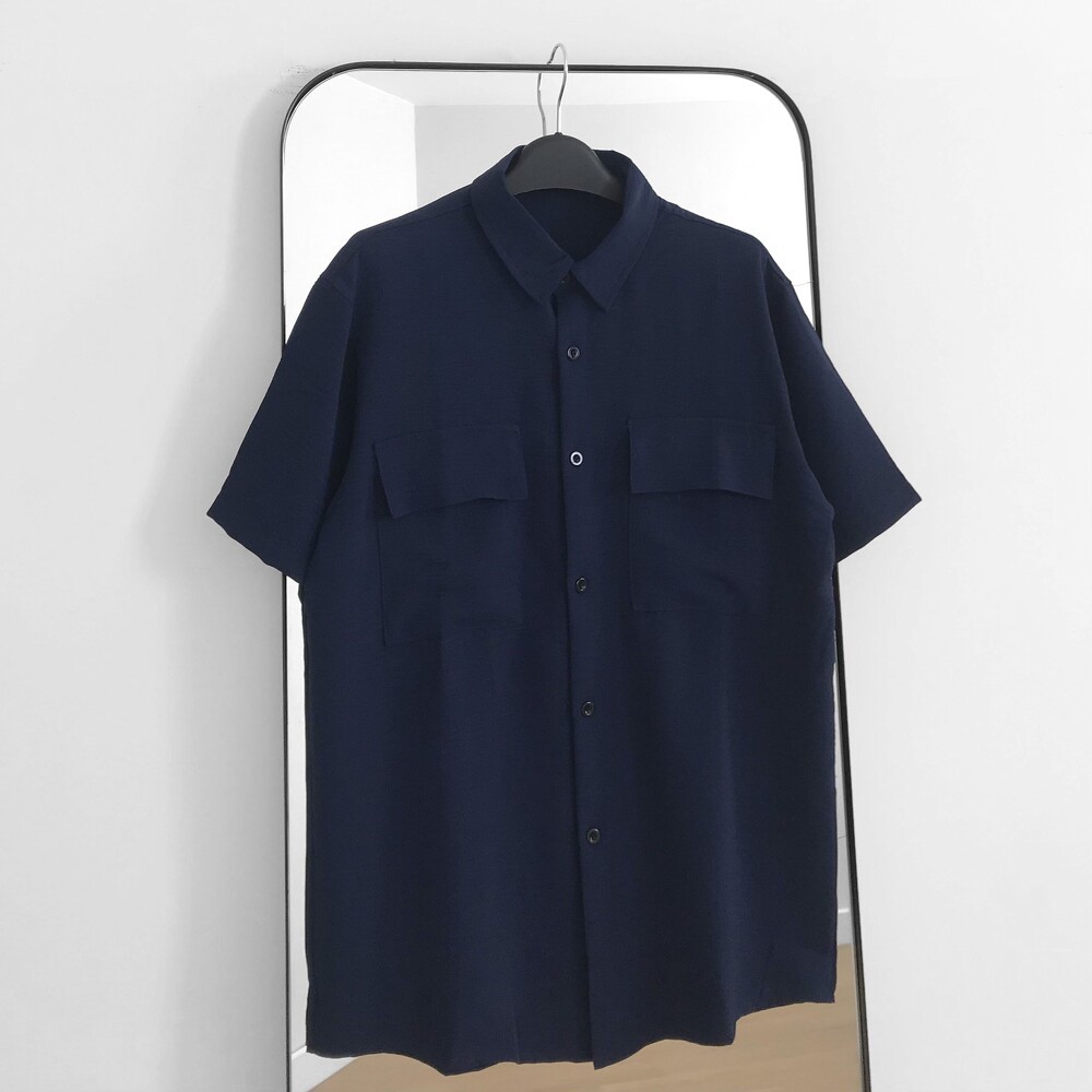 Áo Sơmi cộc tay basic, JACKLANE, Áo sơmi cộc tay Unisex Jack Lane