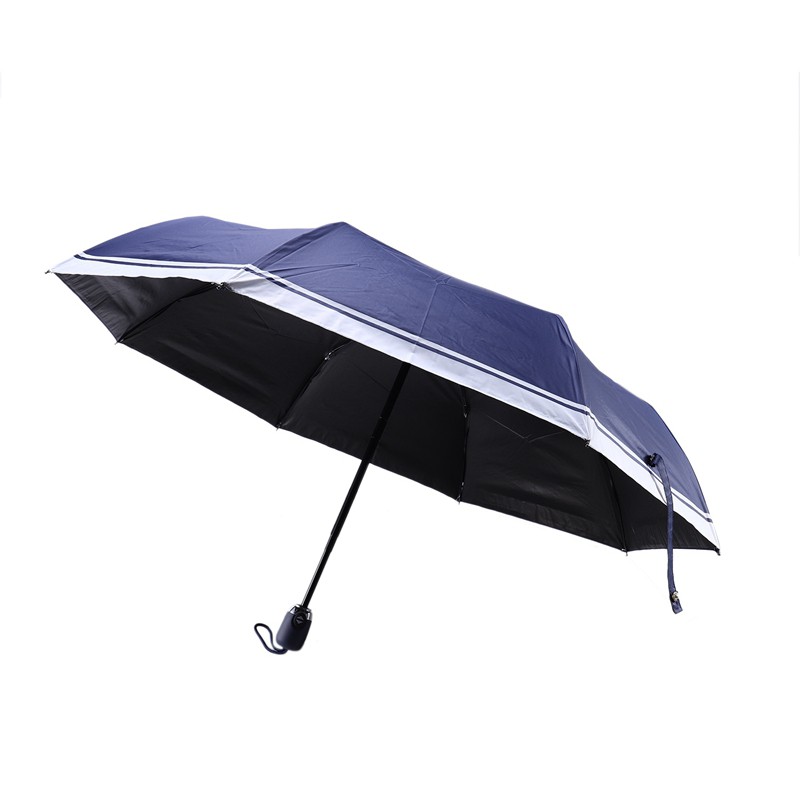 [On Sale]Anti Uv Navy Superfine Straight Rod Uv Long Sunny And Rainy Umbrella For Women Blue
