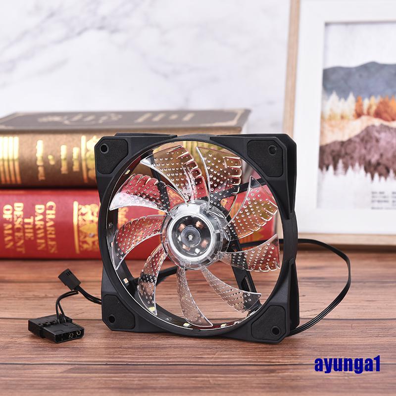 Quạt Tản Nhiệt Không Chổi Than Yunga1 15 Led Rgb 12cm Dc 12v Cho Pc