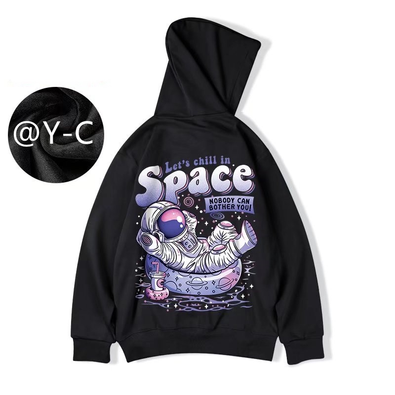 Áo hoodie tay dài dáng rộng in hình hoạt hình thời trang phong cách Nhật Bản cho nam cỡ M-8XL