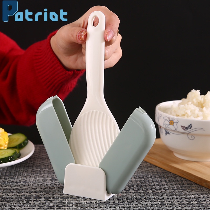 1 muỗng xới cơm chống dính có nắp đậy thiết kế sáng tạo