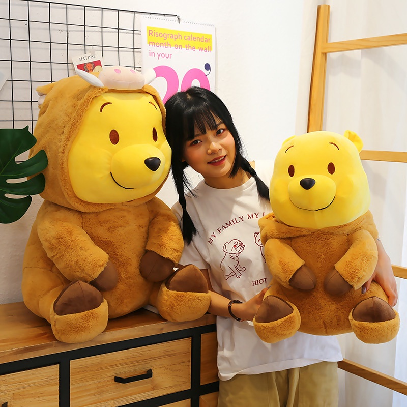 Gấu Pooh Nhồi Bông Thiết Kế Kiểu Hoạt Hình Dễ Thương