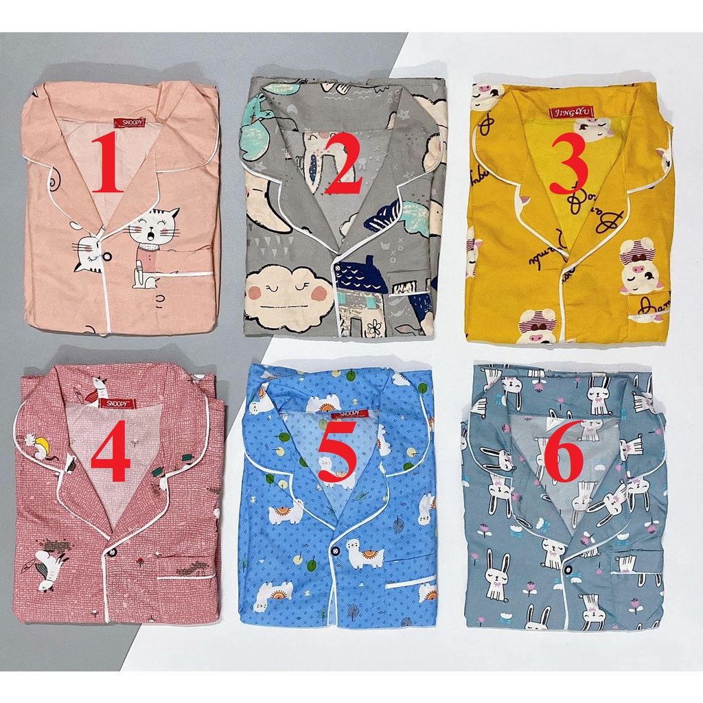 [Kate mềmBộ Pijama tay ngắn quần dài chất mịn mát size 40-60kg | BigBuy360 - bigbuy360.vn