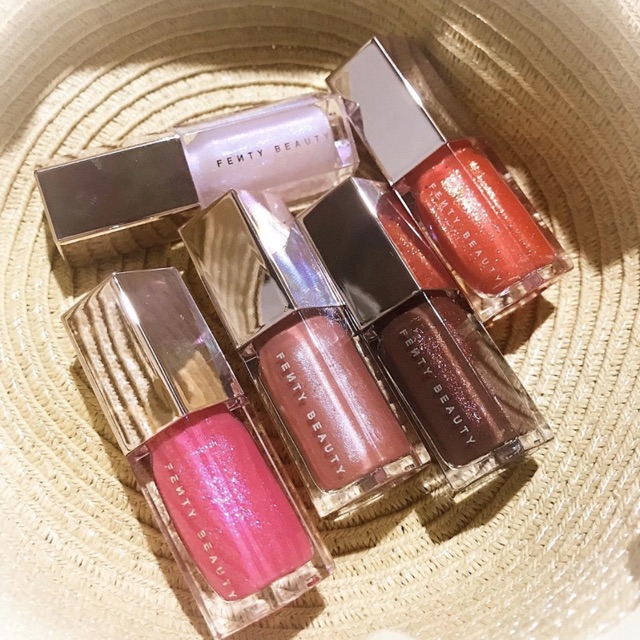 Set 5 thỏi bóng Fenty Beauty Glossy Posse Mini Gloss Bomb  + 2% phí bán hàng