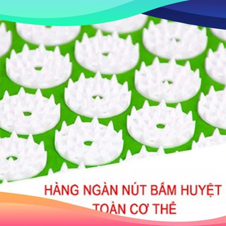 (Giá Xưởng) Thảm Bấm Huyệt Kỳ Diệu - Bộ Gối Thảm Yoga - Liệu Pháp Chữa Trị Đau Nhức (TẶNG KÈM TÚI)