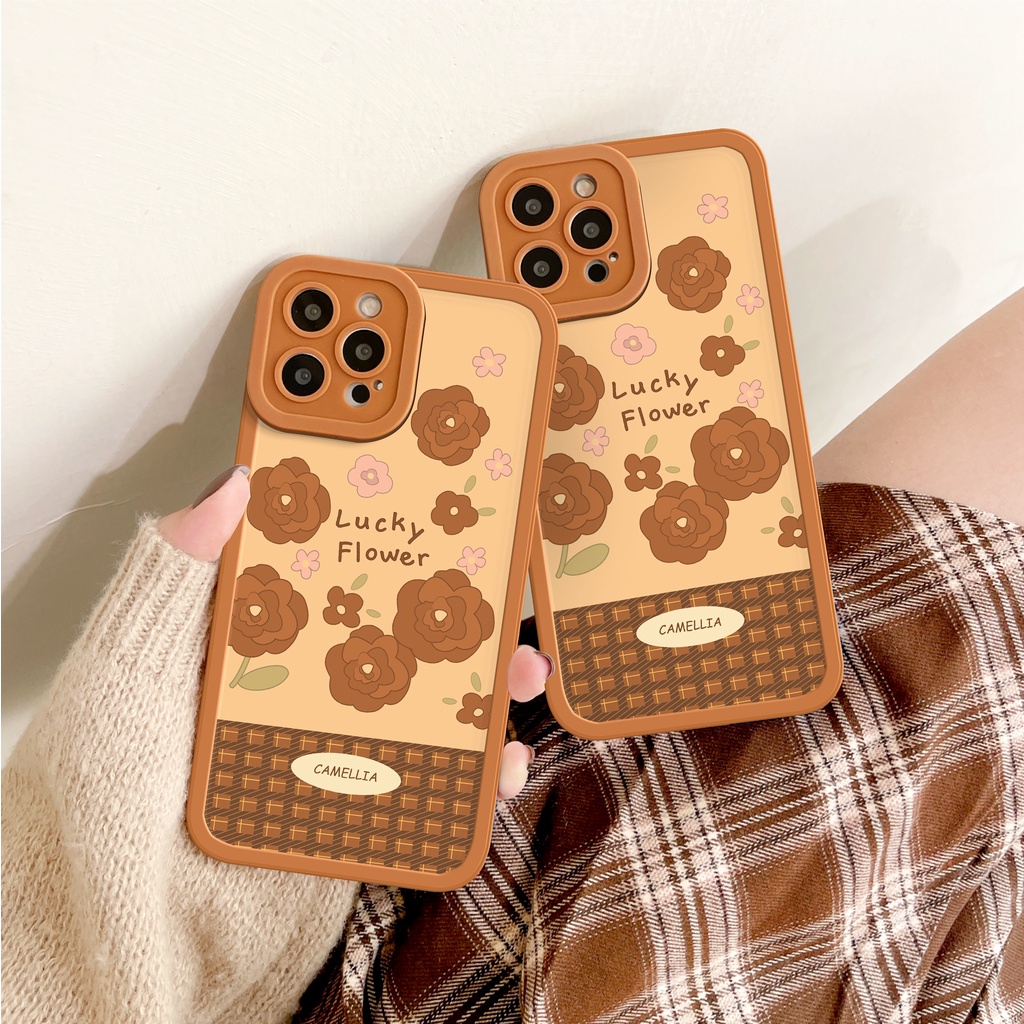 Ốp lưng iphone Camellia cạnh vuông 6/6plus/6s/6splus/7/7plus/8/8plus/x/xs/11/12/13/14/pro/max/promax/plus/shin/case