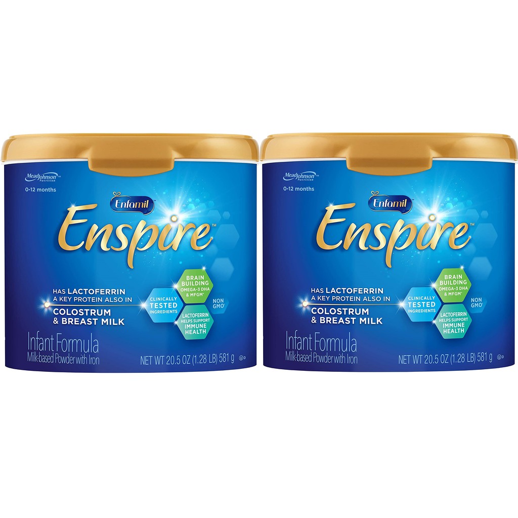Combo 2 hộp sữa Enfamil Enspire 581 gram - hàng Mỹ