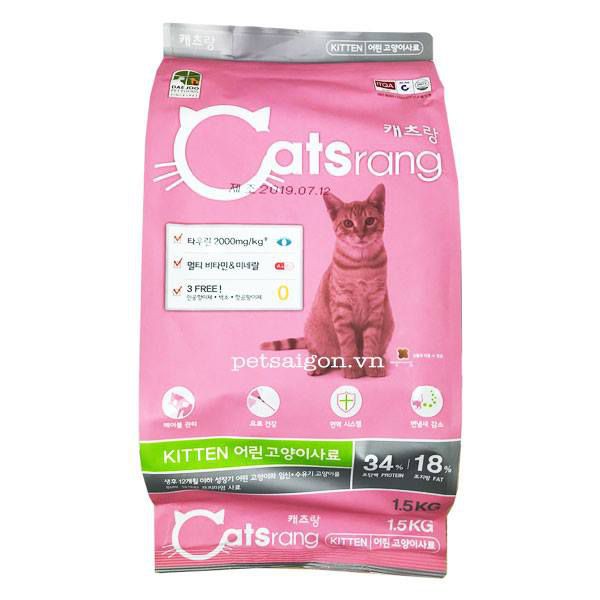 Thức Ăn Cho Mèo Con Hàn quốc Catsrang Kitten (400g và 1kg5)