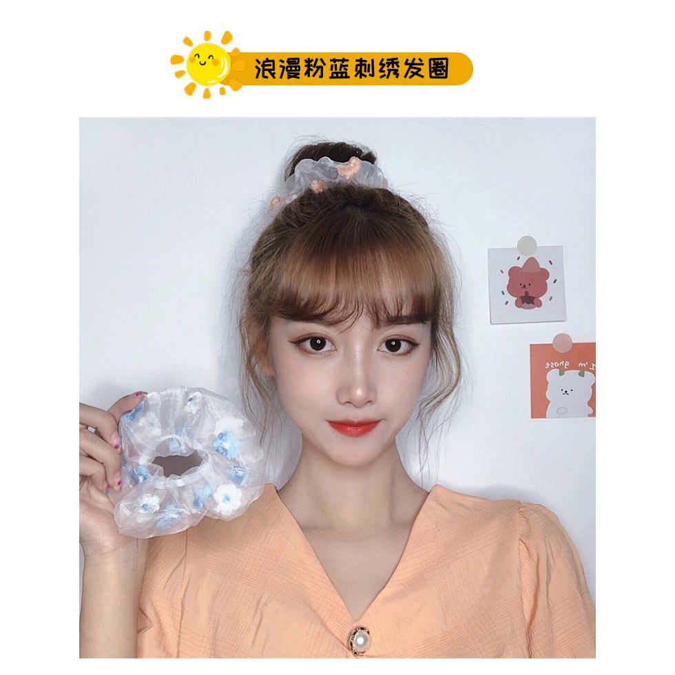 Xiaozhainv Dây buộc tóc thiết kế đơn giản trẻ trung cho nữ