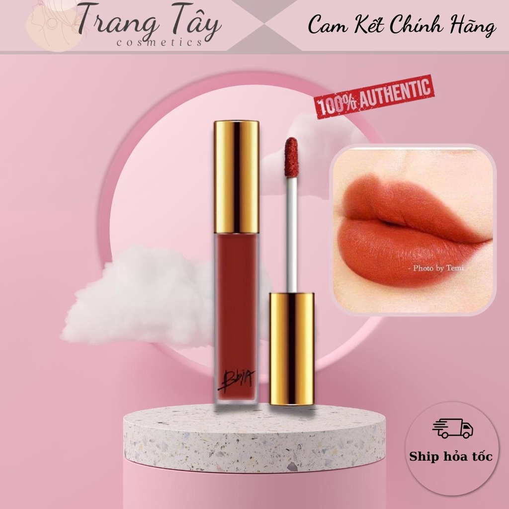 Son kem lì bbia last velvet lip tint ver 3 màu 12- cam cháy