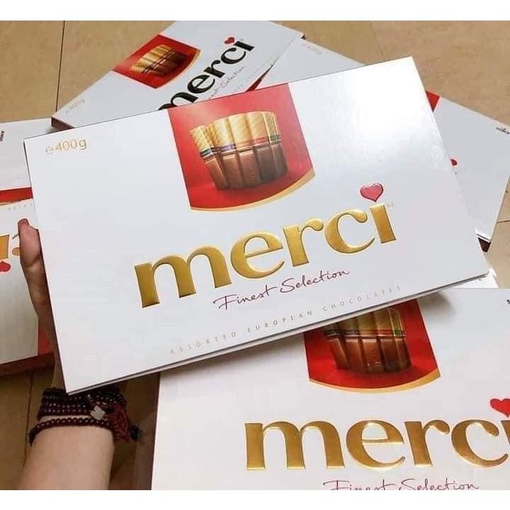 Hộp socola merci thanh tổng hợp 400g, Đức