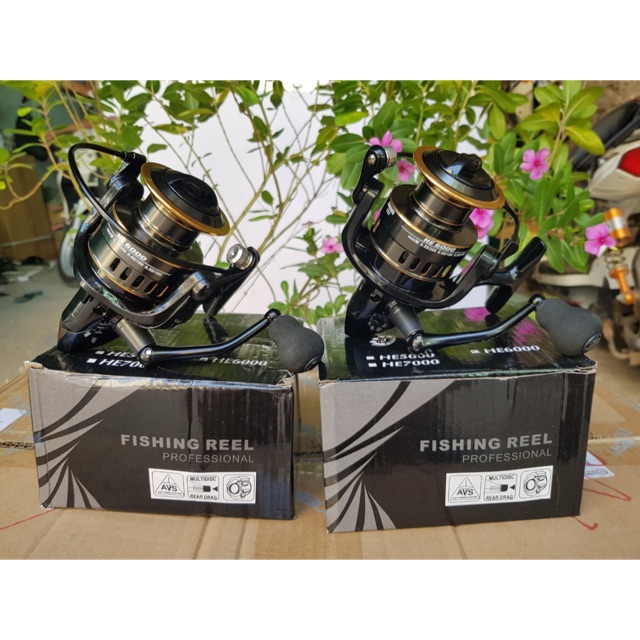 [Rẻ Vô Địch] Máy câu FISHING REEL HE1000-2000-3000-6000