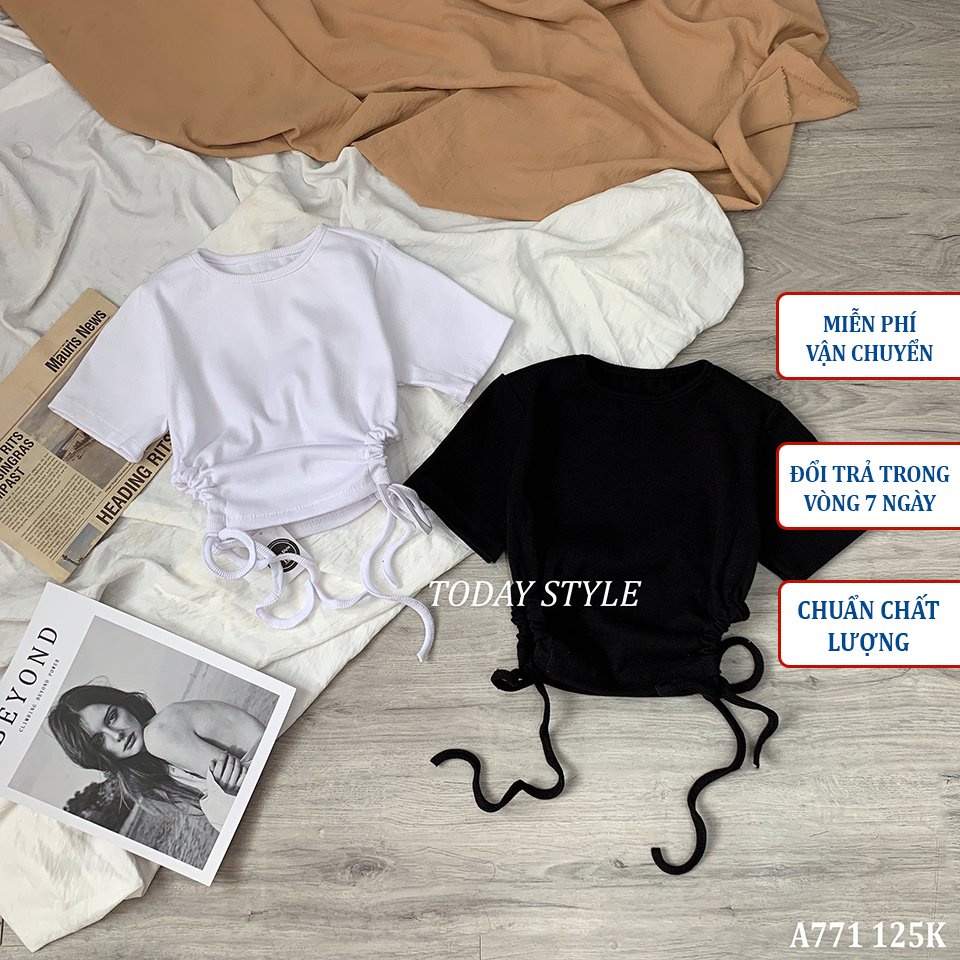 Áo croptop tay ngắn Today Style năng động A771