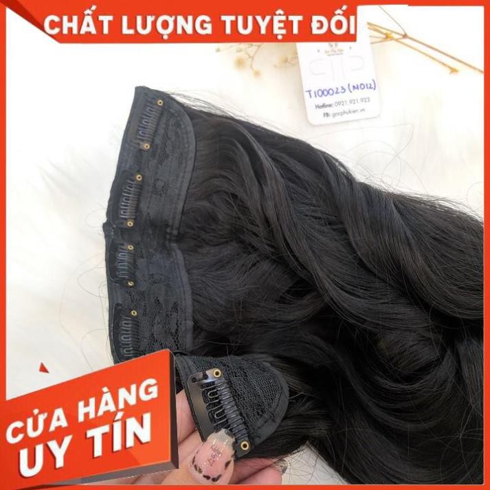 Ảnh  Thật Tự Chụp ☀️ Tóc Giả Kẹp 6 Phím Xoăn Làm Từ Sợi Tơ, Bao Nhiệt Độ, Giá Hạt Dẻ, Ảnh Chụp Thật ☀️