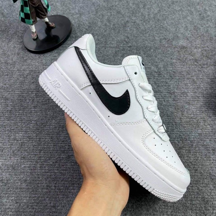 GIÀY THỂ THAO SNEAKER AIR FOCRE 1, AF1 TRẮNG VỆT ĐEN DÀNH CHO NAM NỮ DỄ PHỐI ĐỒ