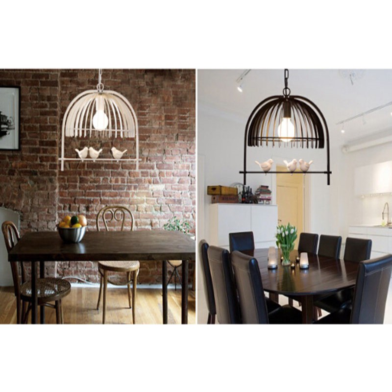 Đèn thả trần lồng chim trắng TN215 - Decor trang trí căn phòng - Bảo hành 12 tháng