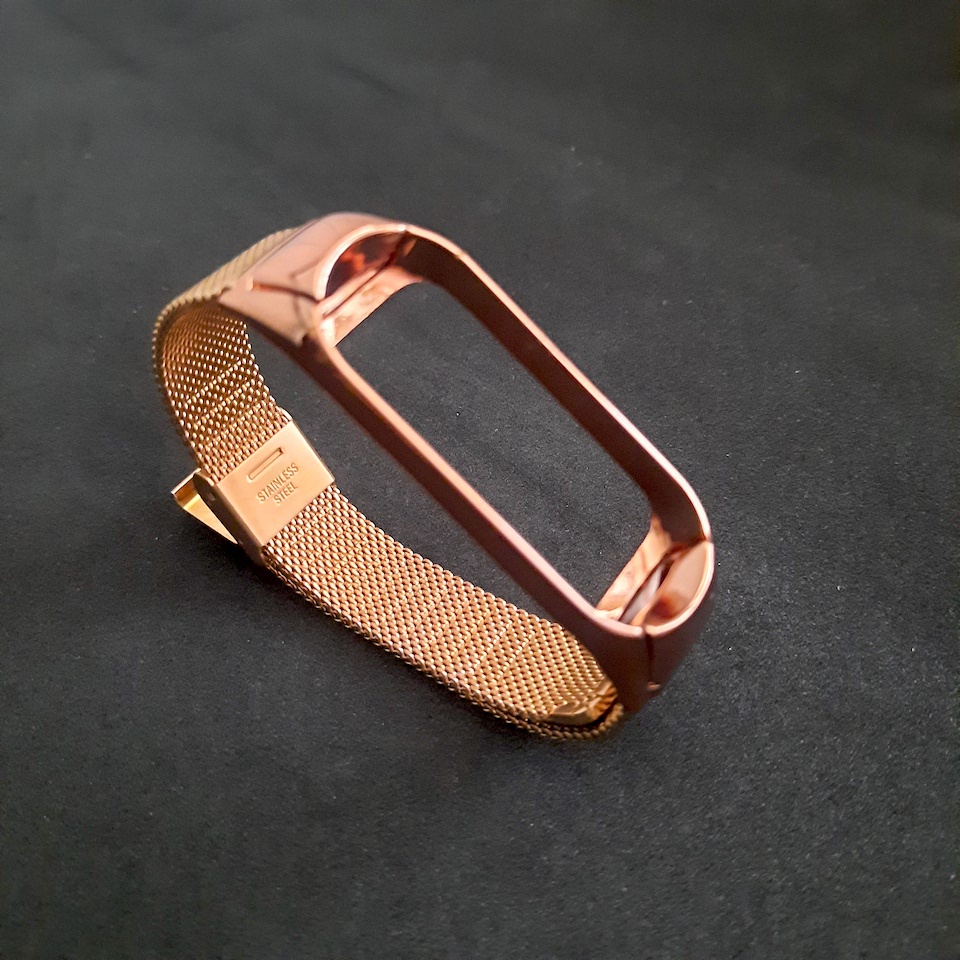 Dây đeo thép thay thế cho vòng đeo tay Xiaomi Miband 3