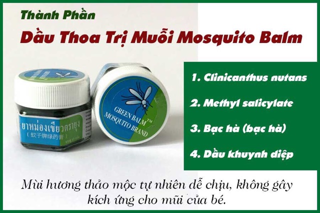 Dầu thoa trị muỗi đốt Mos Thái Lan