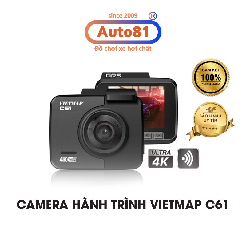 Camera hành trình Vietmap C61PRO, cảnh báo tốc độ, mua ngay tặng thẻ nhớ 32G