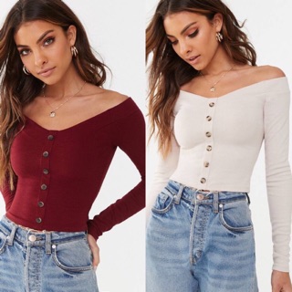 ÁO TAY DÀI TRỄ VAI F21