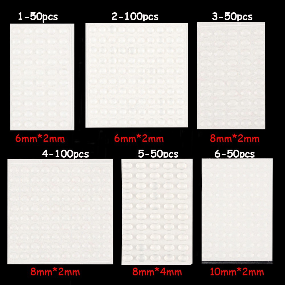 CONOPERY 50/ 64/ 100 Miếng đệm silicon trong suốt chống va chạm chống trượt tiện lợi
