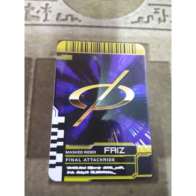 Thẻ bài sưu tầm card in kamen rider Decade đọc được 2 mặt trong Driver Kamen Rider Final attackride Faiz