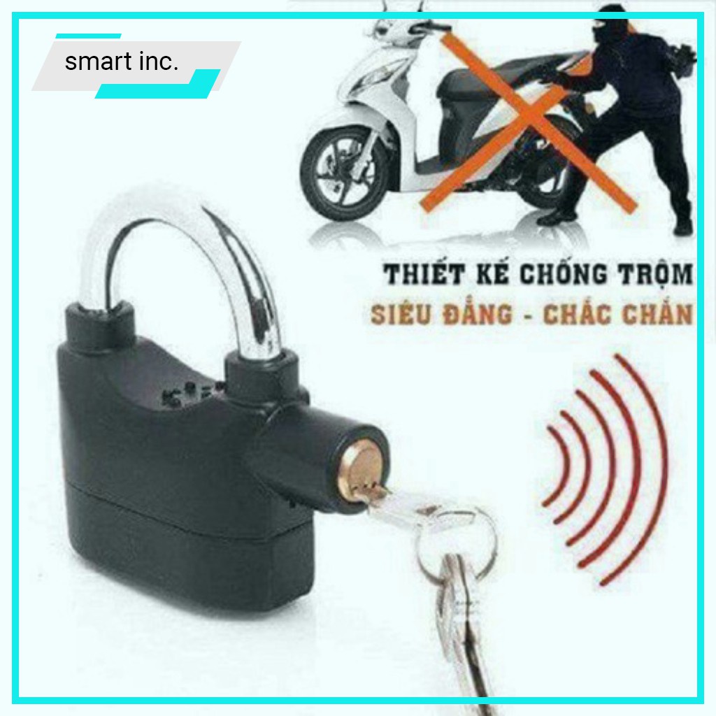 ☁∏✎Ổ Khóa Báo Động Chống Trộm Cửa Nhà Hàng Rào Kinbar Hú 110dba Móc Thắng Đĩa Xe Máy Loại Tốt Cao Cấp