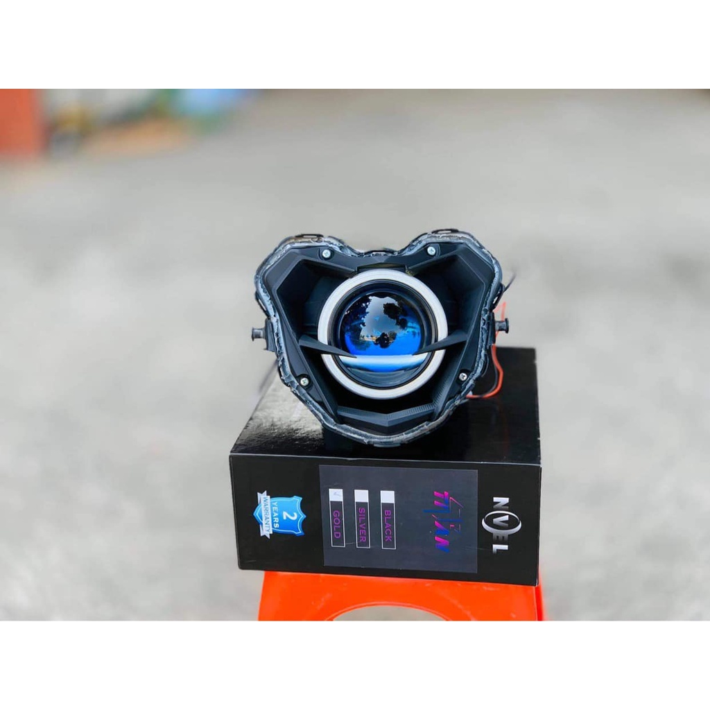 Choá Winner V1, GTR150, RS150 Gắn Sẵn Bi Led B11 Lens Xanh Tím - Bảo Hành 12 Tháng