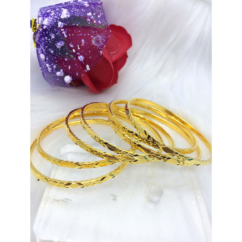 Bộ 7 vòng ximen mạ vàng 18k khóa thường VX146