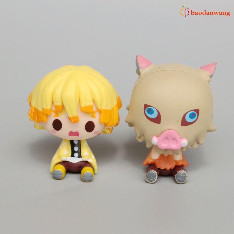 Bộ 4 mô hình nhân vật anime Demon Slayer đáng yêu
