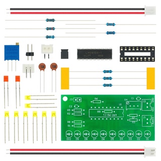 Bộ phân tích quang phổ 10 led lm3915 dc 9v-12v chuyên dụng dành cho phòng thí nghiệm