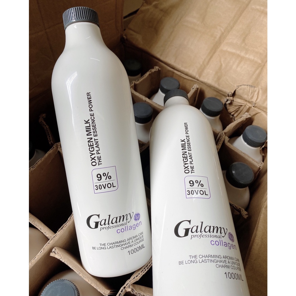 Oxy Trợ Nhuộm Tóc Cao Cấp Galamy 1000ml Hair Dye Cream Hair Oxygen Milk