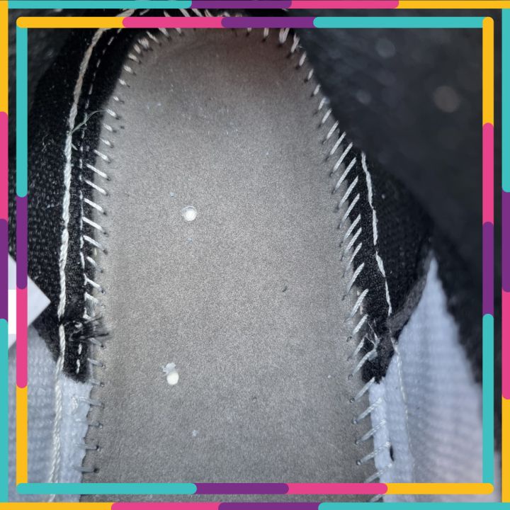 Giày thể thao cổ cao đen trắng cho nam nữ