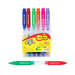 Bút Lông 2 Đầu Thiên Long FP-C01 (12 Màu)