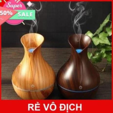 ( giá rẻ nhất shopee )Phun Sương Tạo Độ Ẩm, Khuếch Tán Tinh Dầu Vân Gỗ Cổ Cao