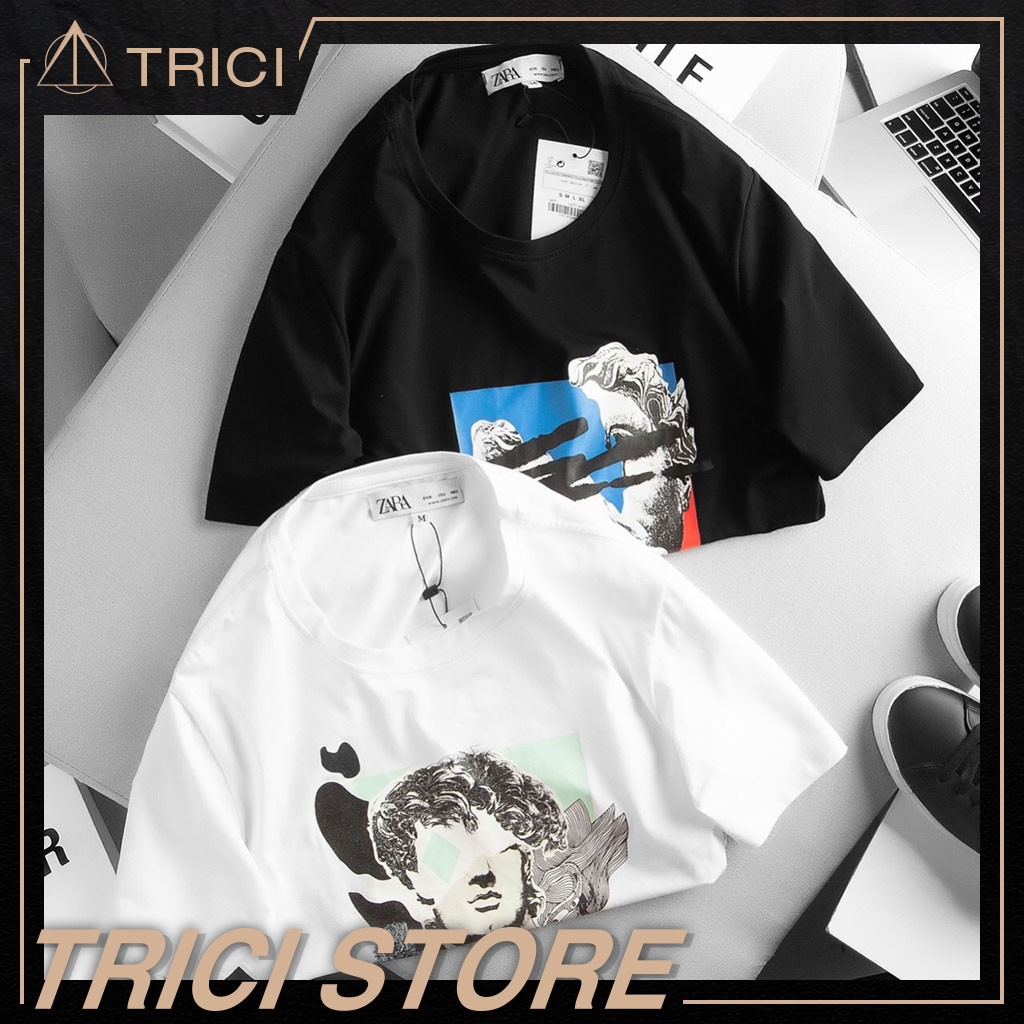 Áo thun nam zara 👕FREESHIP👕 100% cotton 4 hàng vnxk chiều ATZR03 | BigBuy360 - bigbuy360.vn