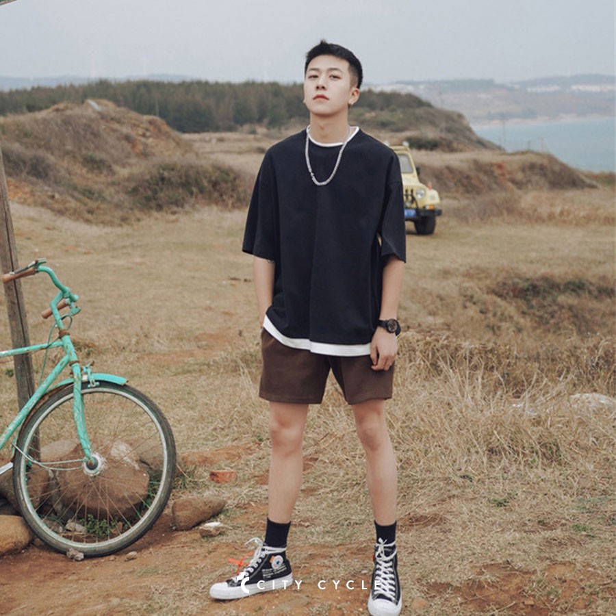 Áo thun nam nữ Layer trắng City Cycle - Áo thun cộc tay Unisex form rộng Local Brand | BigBuy360 - bigbuy360.vn