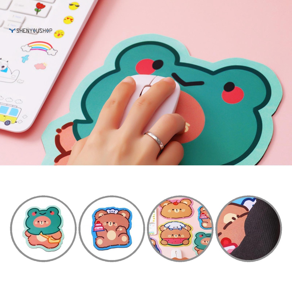 Miếng Lót Chuột Cách Nhiệt Chống Thấm Nước Họa Tiết Hoạt Hình Dễ Thương
