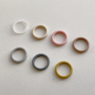 Set nhẫn nhiều màu Hàn Quốc