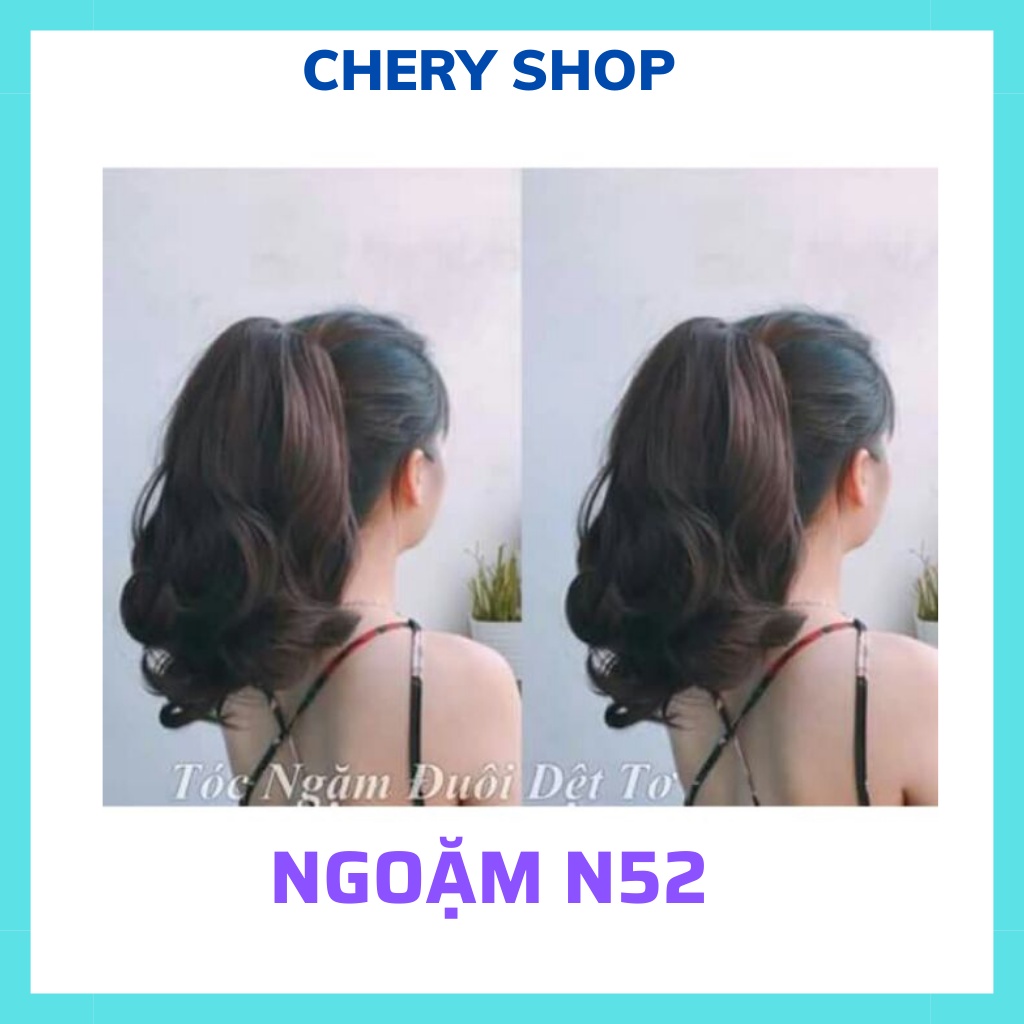 Tóc giả ngoặm xoăn ngắn ngang cổ cao cấp N036