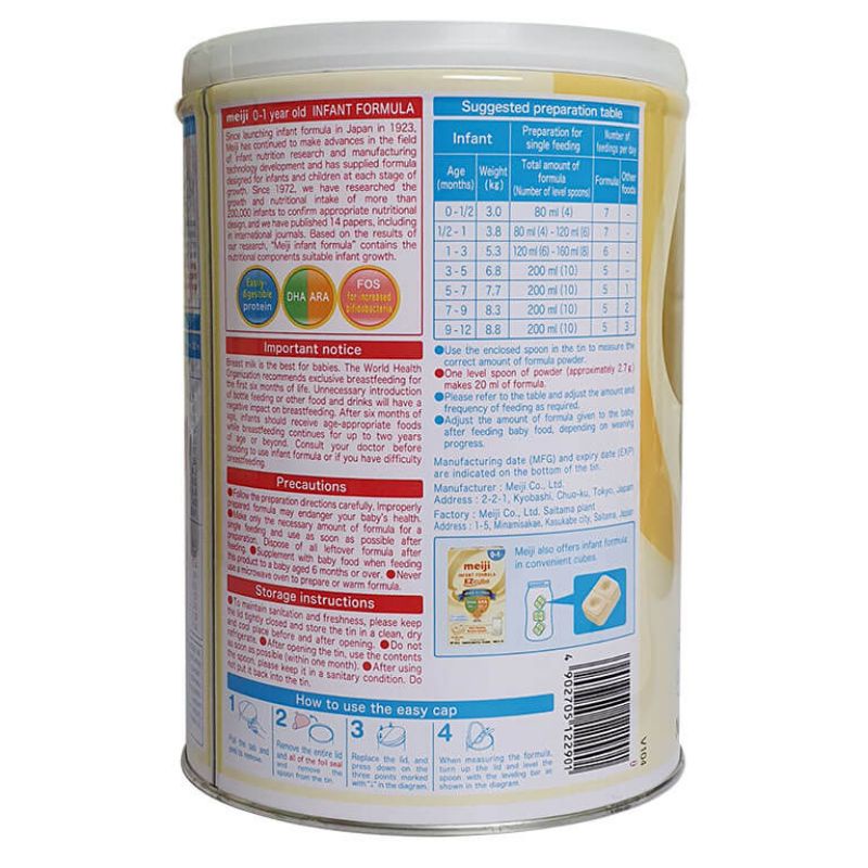 Sữa Meiji Infant Formula 0-1 800g