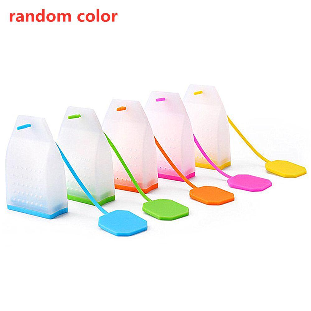 GOGOUP 1 Dụng Cụ Lọc Trà Hình Túi Lọc Trà Bằng Silicone Màu Sắc Ngẫu Nhiên
