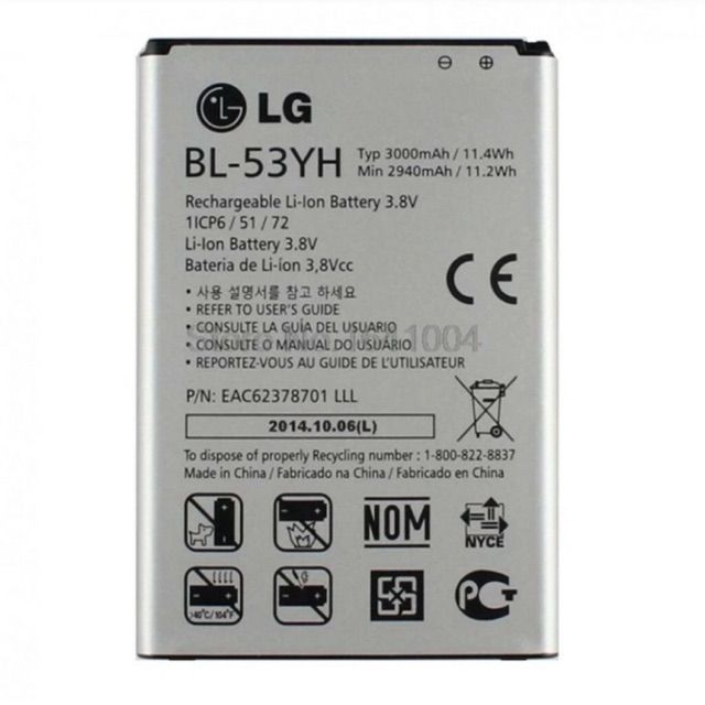 Pin LG G3  dung lượng 3000mAh xịn có bảo hành