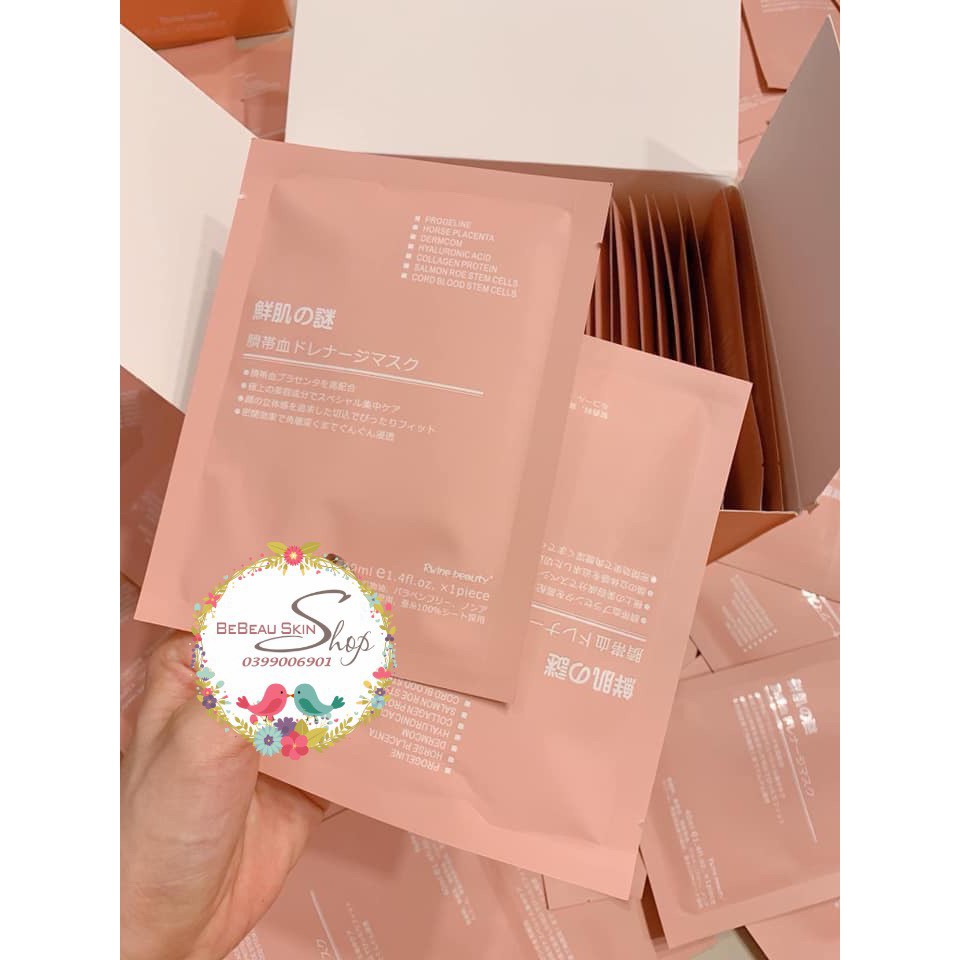 Một hộp mặt nạ tế bào gốc nhau thai cuống rốn Rwine Beauty